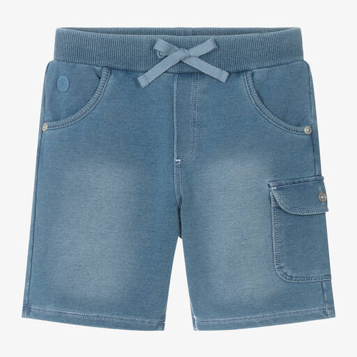 Boboli-Boys Blue Cotton Jersey Shorts | Childrensalon