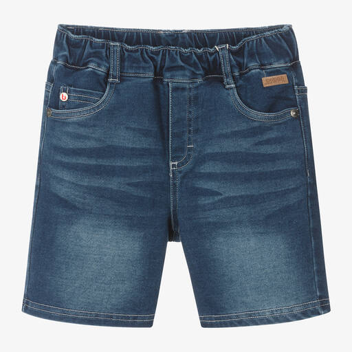 Boboli-Boys Blue Jersey Denim Shorts | Childrensalon