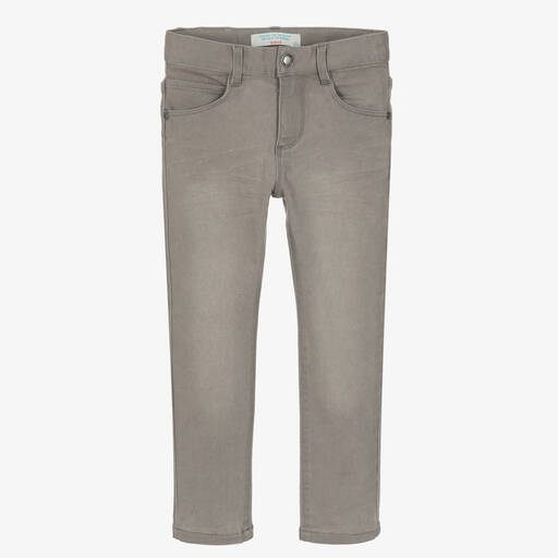Boboli-Graue enge Denim-Jeans für Jungen | Childrensalon