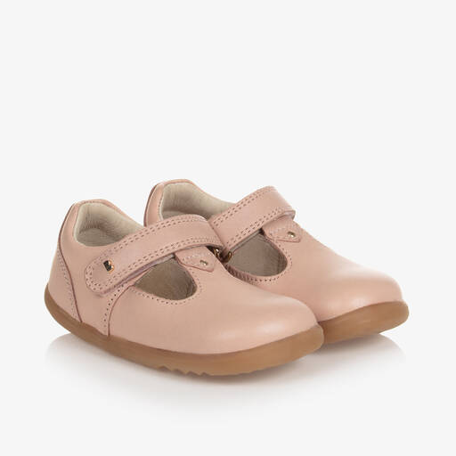 Bobux Step Up-Chaussures roses en cuir bébé fille | Childrensalon