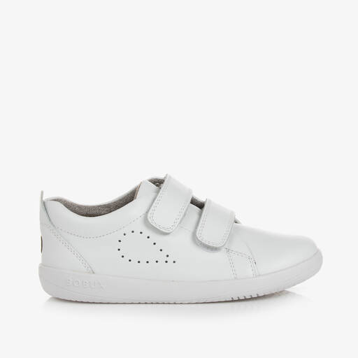 Bobux-Weiße Klett-Sneakers aus Leder | Childrensalon