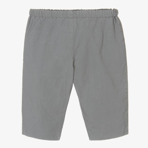 Bonpoint-Серые хлопковые брюки для мальчиков | Childrensalon
