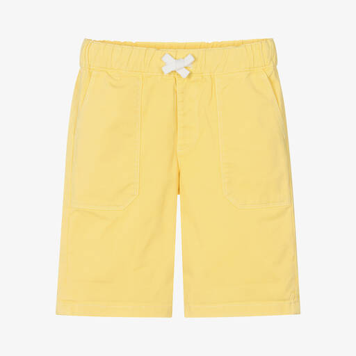 Bonpoint-Boys Yellow Cotton Shorts | Childrensalon