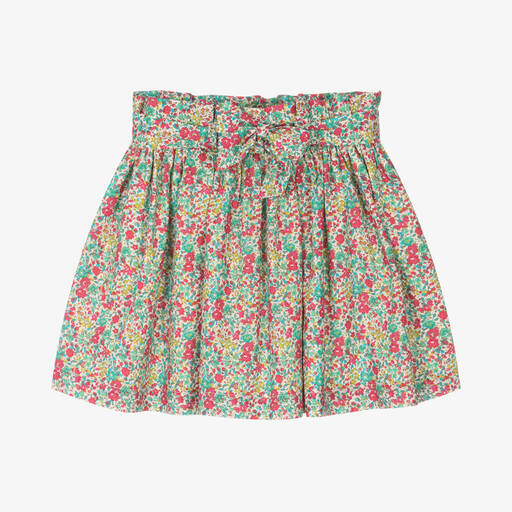 Bonpoint-Зеленая юбка с принтом Liberty | Childrensalon