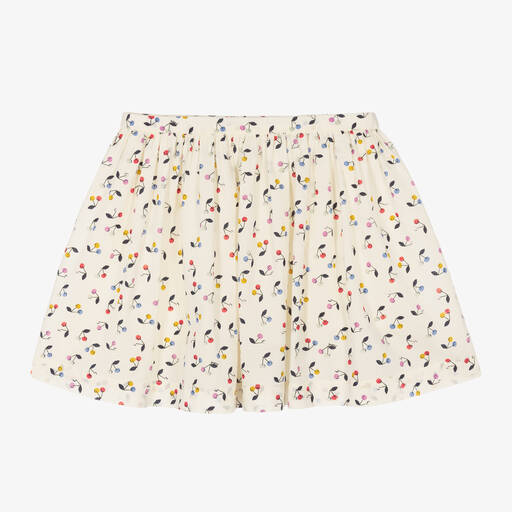 Bonpoint-Кремовая юбка с вишнями | Childrensalon