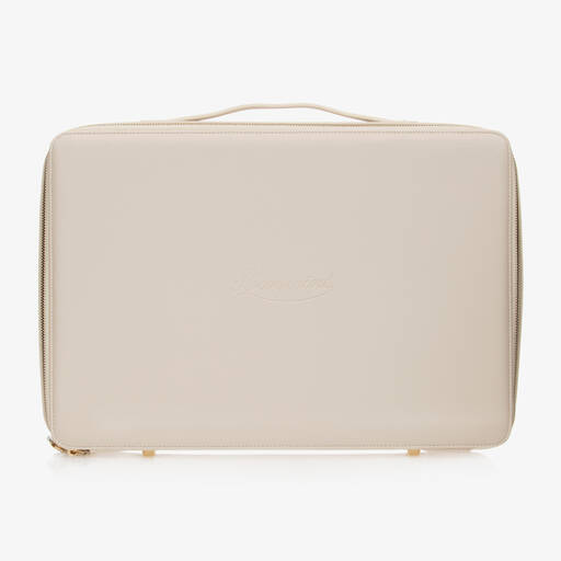 Bonpoint-Кремовый чемодан из искусственной кожи (42см) | Childrensalon