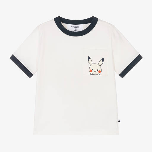 Bonpoint-Ivory Pokémon Cotton T-Shirt | Childrensalon