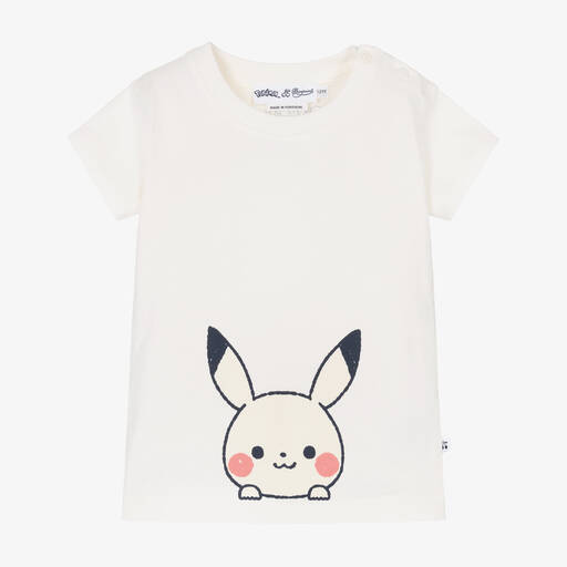 Bonpoint-Ivory Pokémon Cotton T-Shirt | Childrensalon