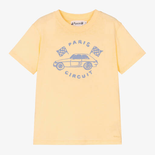 Bonpoint-Teen Boys Yellow Graphic T-Shirt | Childrensalon