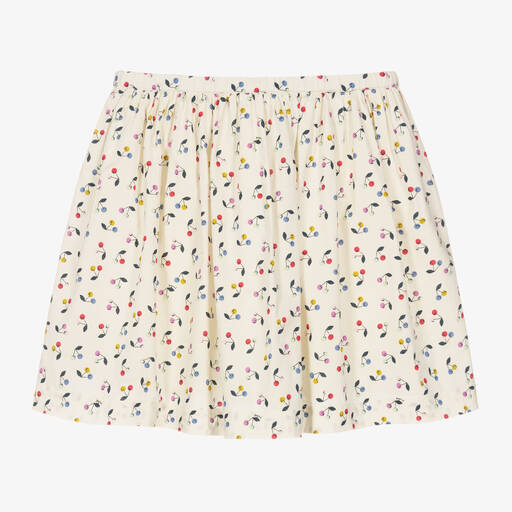 Bonpoint-Кремовая юбка с вишнями | Childrensalon