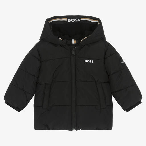 BOSS-Черная куртка для мальчиков | Childrensalon