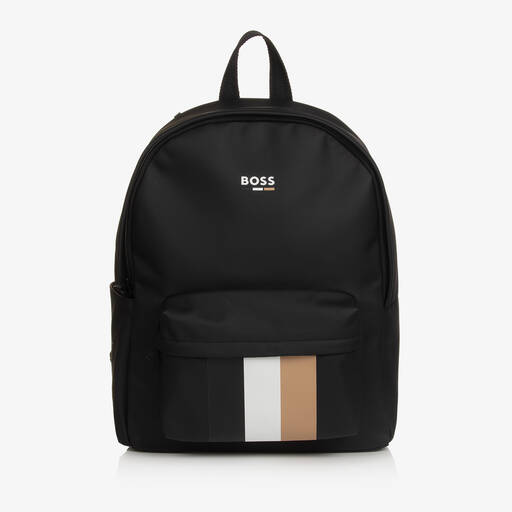 BOSS-Black Stripe Backpack (40cm) | Childrensalon