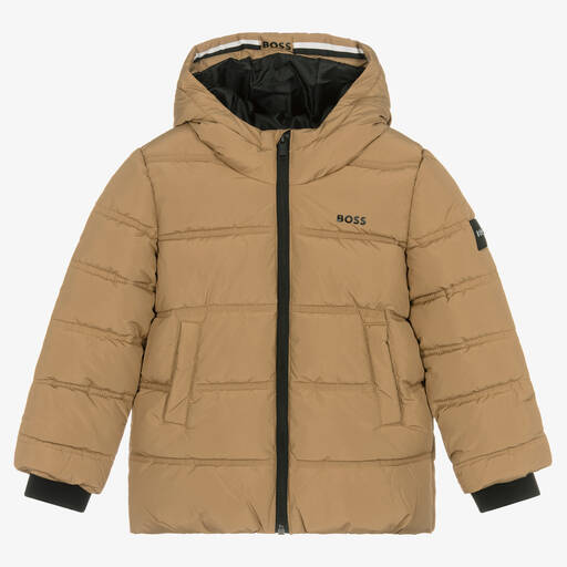 BOSS-Бежевая куртка для мальчиков | Childrensalon