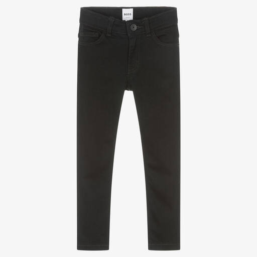 BOSS-Черные узкие джинсы для мальчиков | Childrensalon
