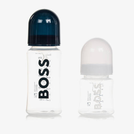 BOSS-Navy Blue Baby Bottles (2 Pack) | Childrensalon