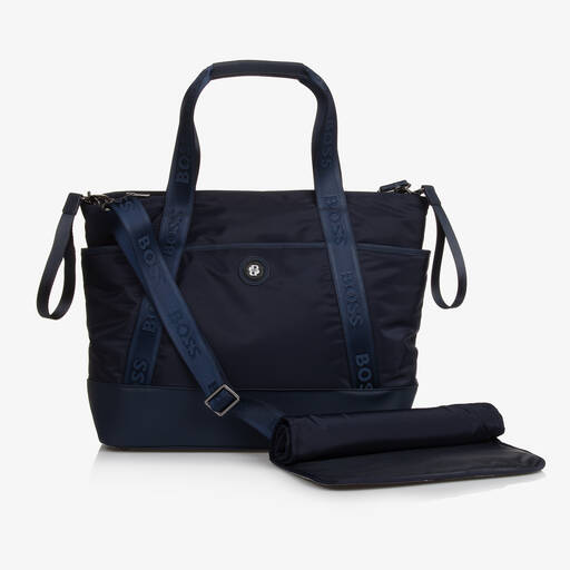 BOSS-Navy Blue Changing Bag (51cm) | Childrensalon