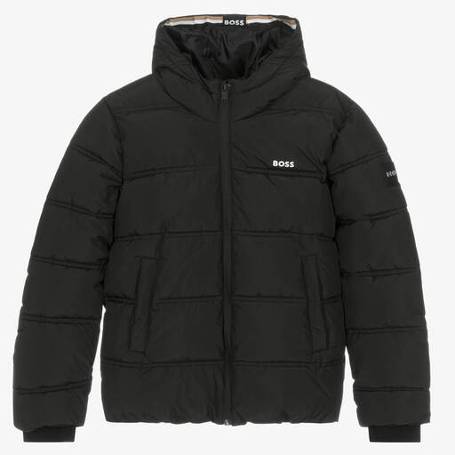 BOSS-Черная куртка для мальчиков | Childrensalon