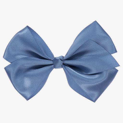 Bowtique London-Girls Blue Hair Clip (10cm) | Childrensalon