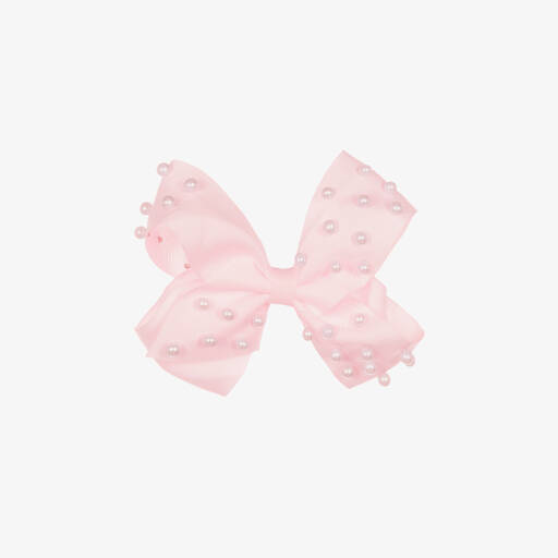 Bowtique London-Розовая заколка-бантик для девочек (11см) | Childrensalon