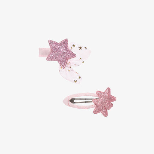 Bowtique London-Заколки для волос с розовыми звездами (2шт.)  | Childrensalon