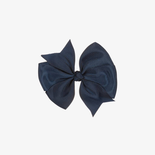 Bowtique London-Navyblaue Schleifen-Haarspange (10 cm) | Childrensalon