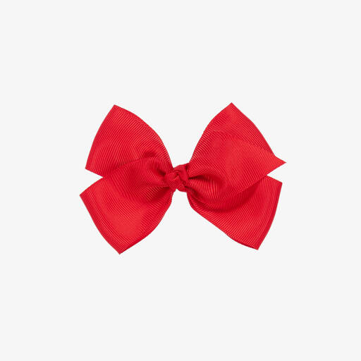 Bowtique London-Rote Schleifen-Haarspange (10 cm) | Childrensalon