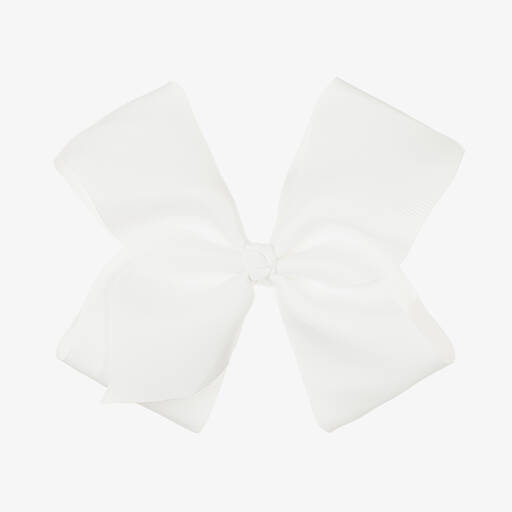 Bowtique London-Weiße Schleifen-Haarspange (20 cm) | Childrensalon