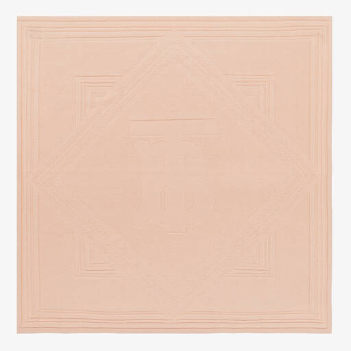 Burberry-Baby Girls Pink Cashmere Blanket (71cm) | Childrensalon