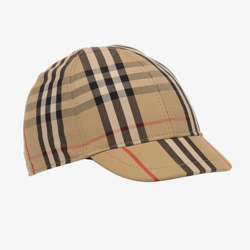 Burberry-Beiges Vintage Check Cap | Childrensalon