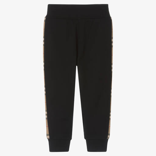 Burberry-Pantalon de jogging noir en coton | Childrensalon