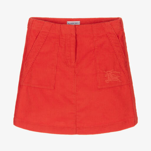 Burberry-Красная вельветовая юбка EKD для девочек | Childrensalon