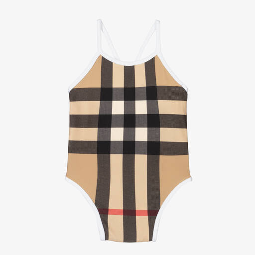 Burberry-Oversized Check Baby Swimsuit | Childrensalon