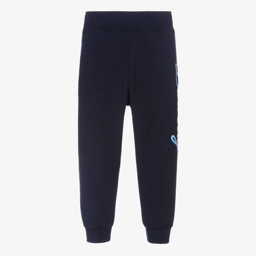 Burberry-Pantalon de jogging bleu en coton | Childrensalon