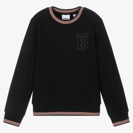 Burberry-Teen Girls Black Sweatshirt | Childrensalon