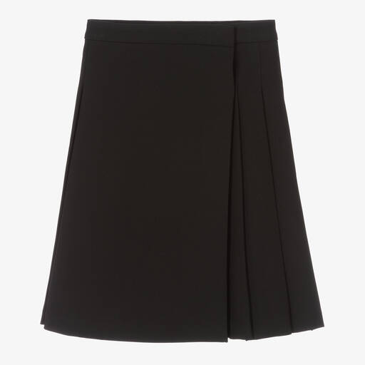 Burberry-Teen Girls Black Vintage Check Pleated Skirt | Childrensalon