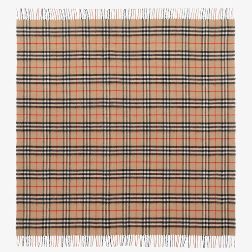 Burberry-Vintage Check Cashmere Blanket (94cm) | Childrensalon