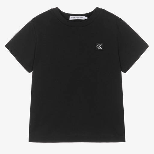 Calvin Klein-Черная хлопковая футболка | Childrensalon