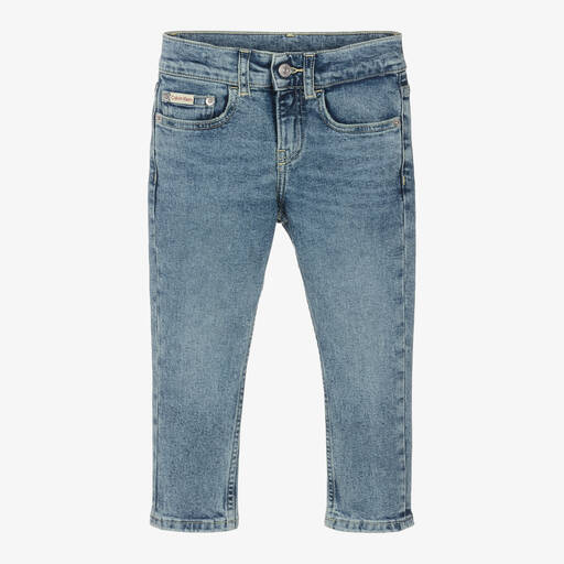 Calvin Klein-Boys Blue Denim Dad Jeans | Childrensalon