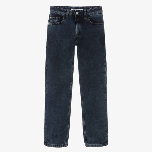 Calvin Klein-Teen Boys Regular Straight Denim Jeans | Childrensalon