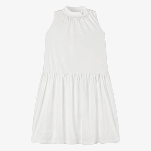 Calvin Klein-Teen Girls Ivory Iridescent Dress | Childrensalon