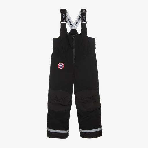 Canada Goose-Black Eaglet Down Padded Ski Salopettes | Childrensalon