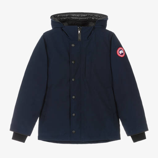 Canada Goose-معطف باركا لوغان مبطن بريش لون كحلي | Childrensalon