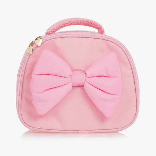 Caramelo Kids-Girls Pink Bow Lunch Bag (25cm) | Childrensalon