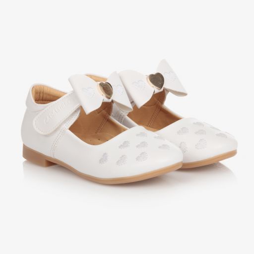 Caramelo Kids-Белые туфли с бантиками для девочек | Childrensalon