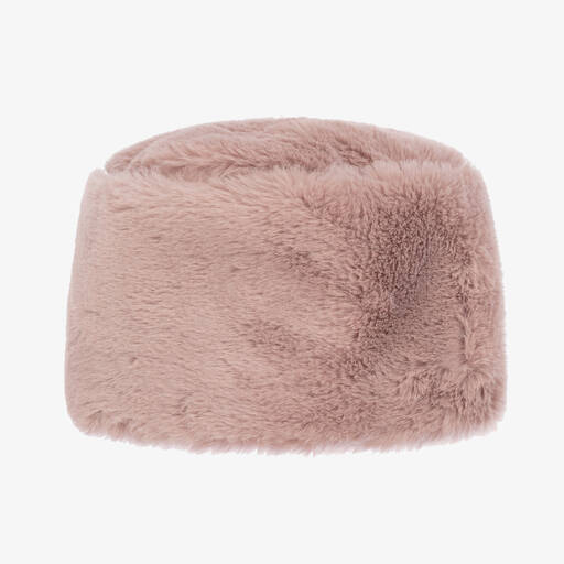 Catya-Girls Pink Faux Fur Hat | Childrensalon