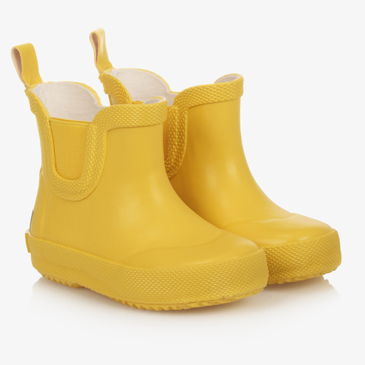 CeLaVi-Yellow Short Rain Boots | Childrensalon