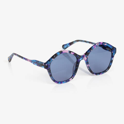 Chloé-Girls Blue & Purple Sunglasses | Childrensalon