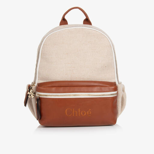 Chloé-Girls Ivory Backpack (31cm) | Childrensalon