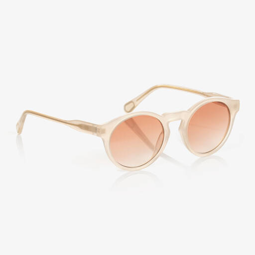 Chloé-Кремово-оранжевые солнцезащитные очки для девочек | Childrensalon