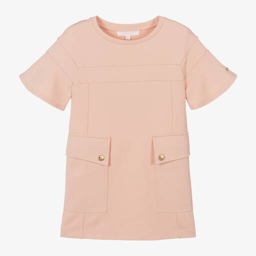 Chloé-Girls Pink Milano Jersey Dress | Childrensalon